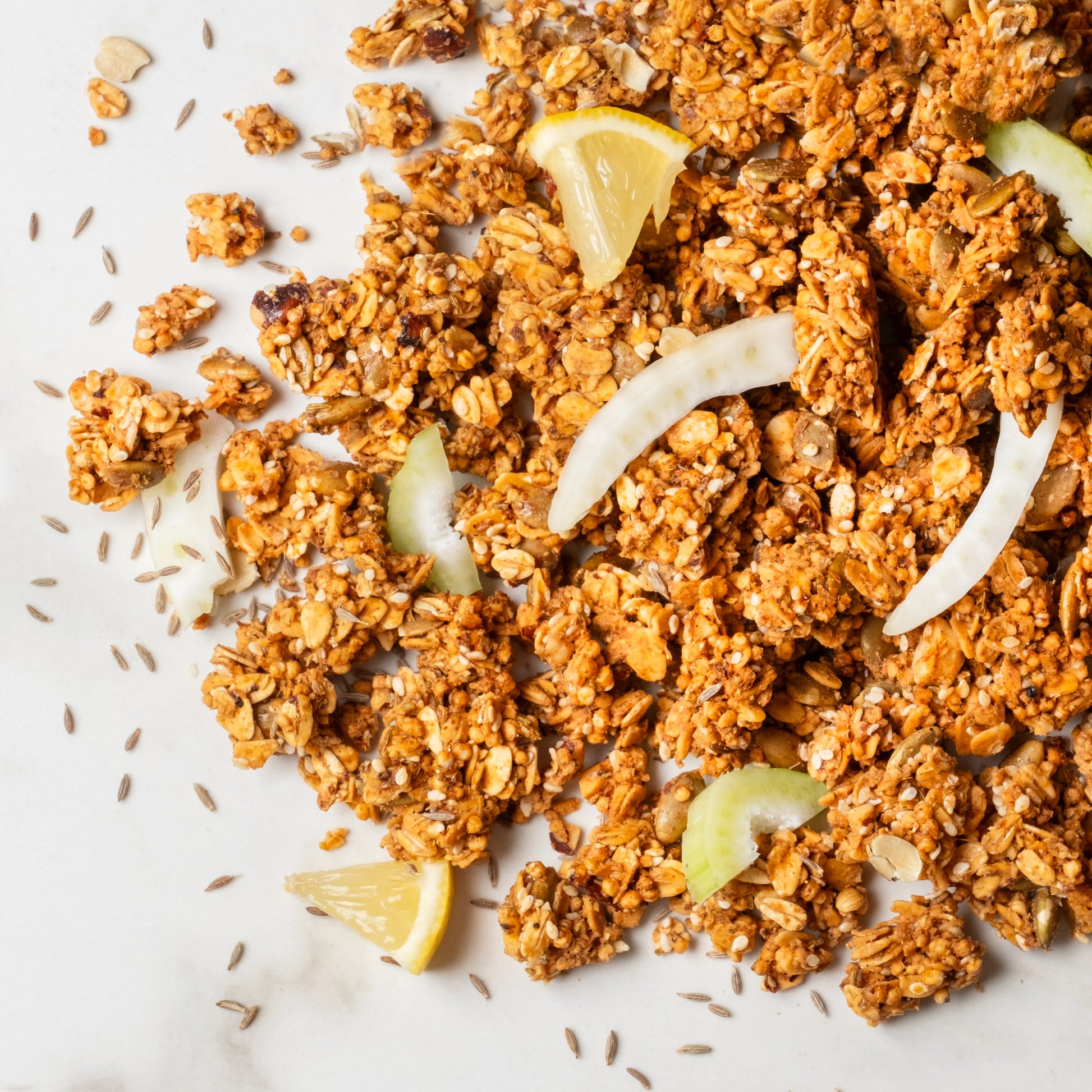 Egyptian Dukkah Spice Flavoured Savoury Granola Bites - Bianca Loves
