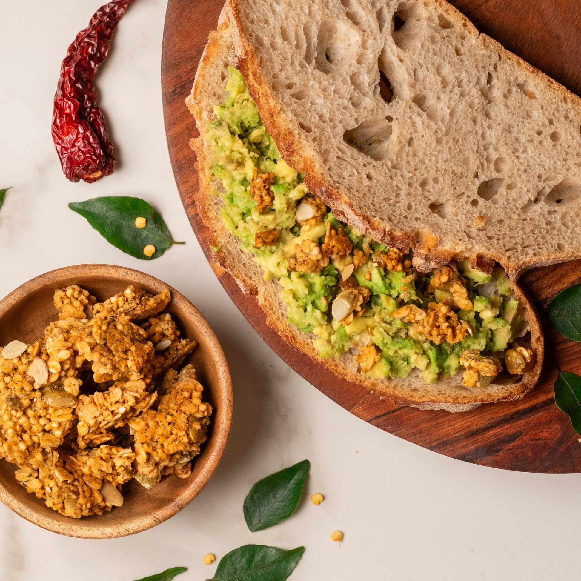 Gunpowder Masala Flavoured Savoury Granola Bites - Bianca Loves