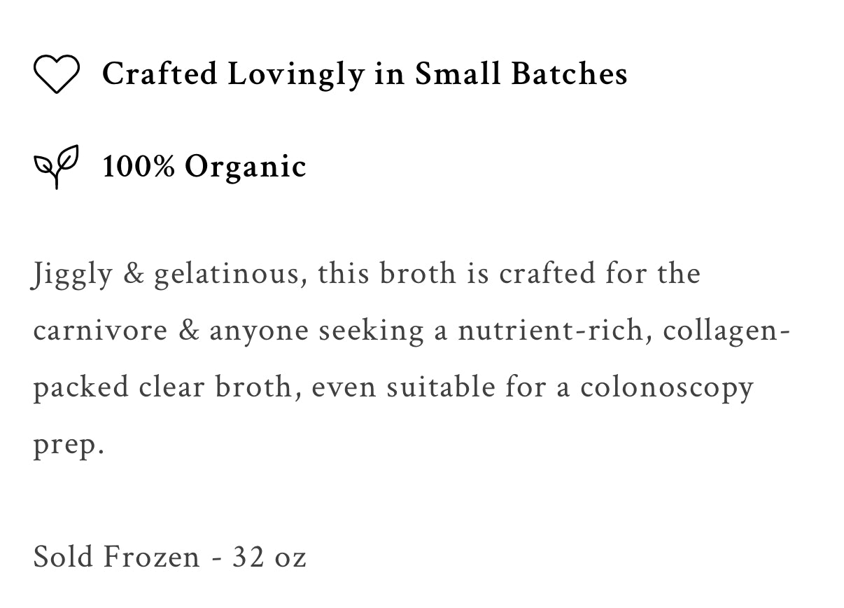 Organic Bone Broths