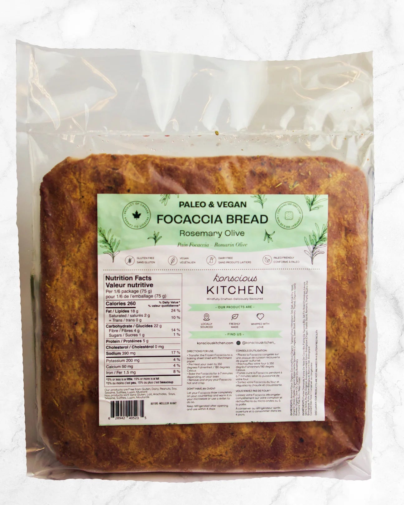 Rosemary Olive Focaccia Bread *Paleo & Vegan* - Bianca Loves