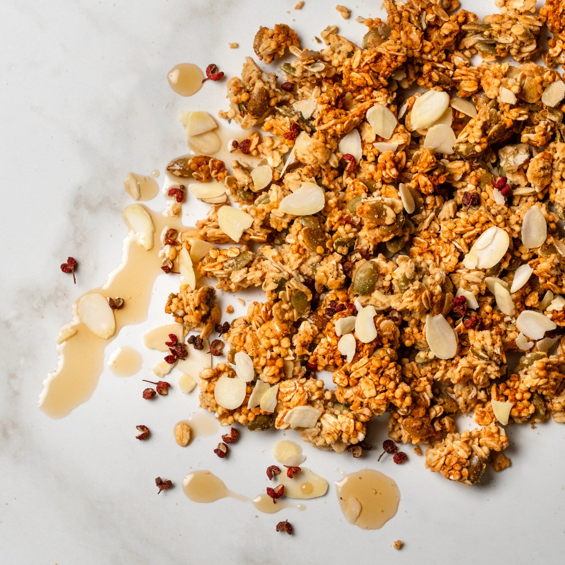 Sichuan Chili Maple Flavoured Savoury Granola Bites - Bianca Loves