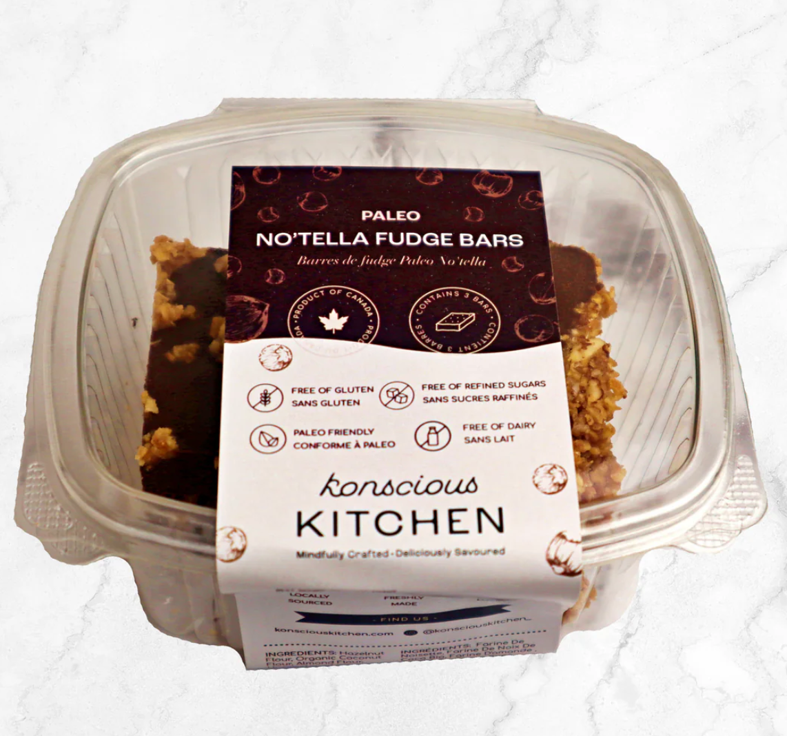 Paleo No’tella Fudge Bars (Pack of 3) - Bianca Loves