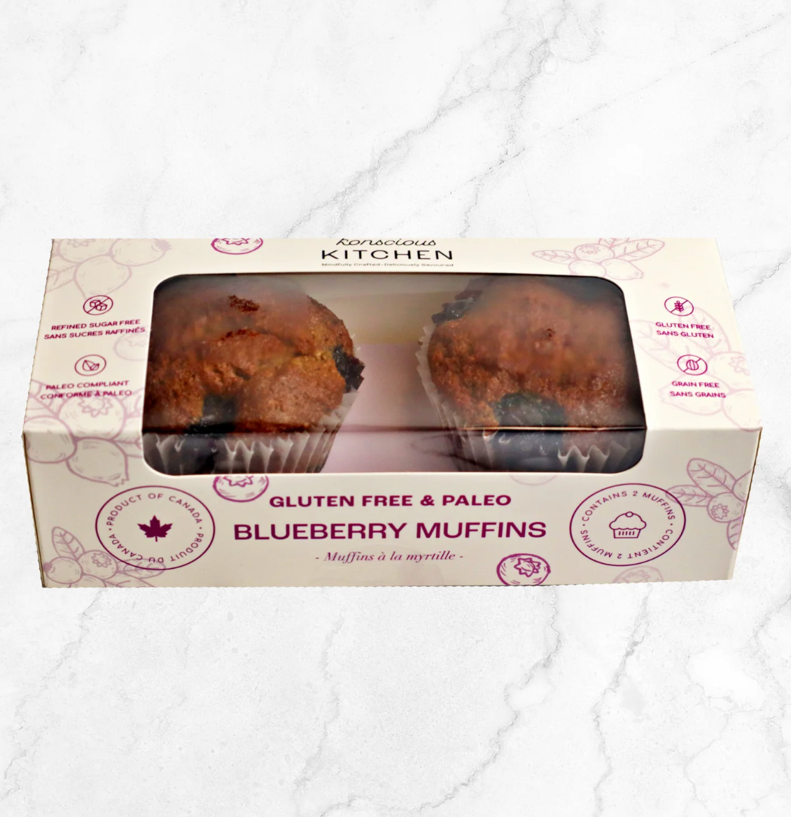 Protein Blueberry Muffins (Pack of 2) - Bianca Loves