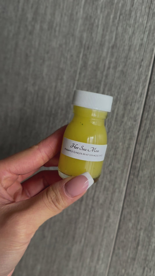 Pineapple Ginger Mint Sea Moss Shot 1oz (6 pack)