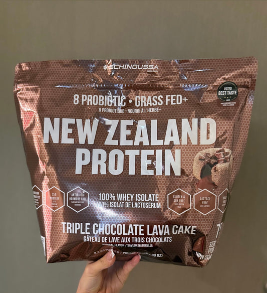 New Zealand Whey Protein Isolate in Triple Chocolate Lave Cake