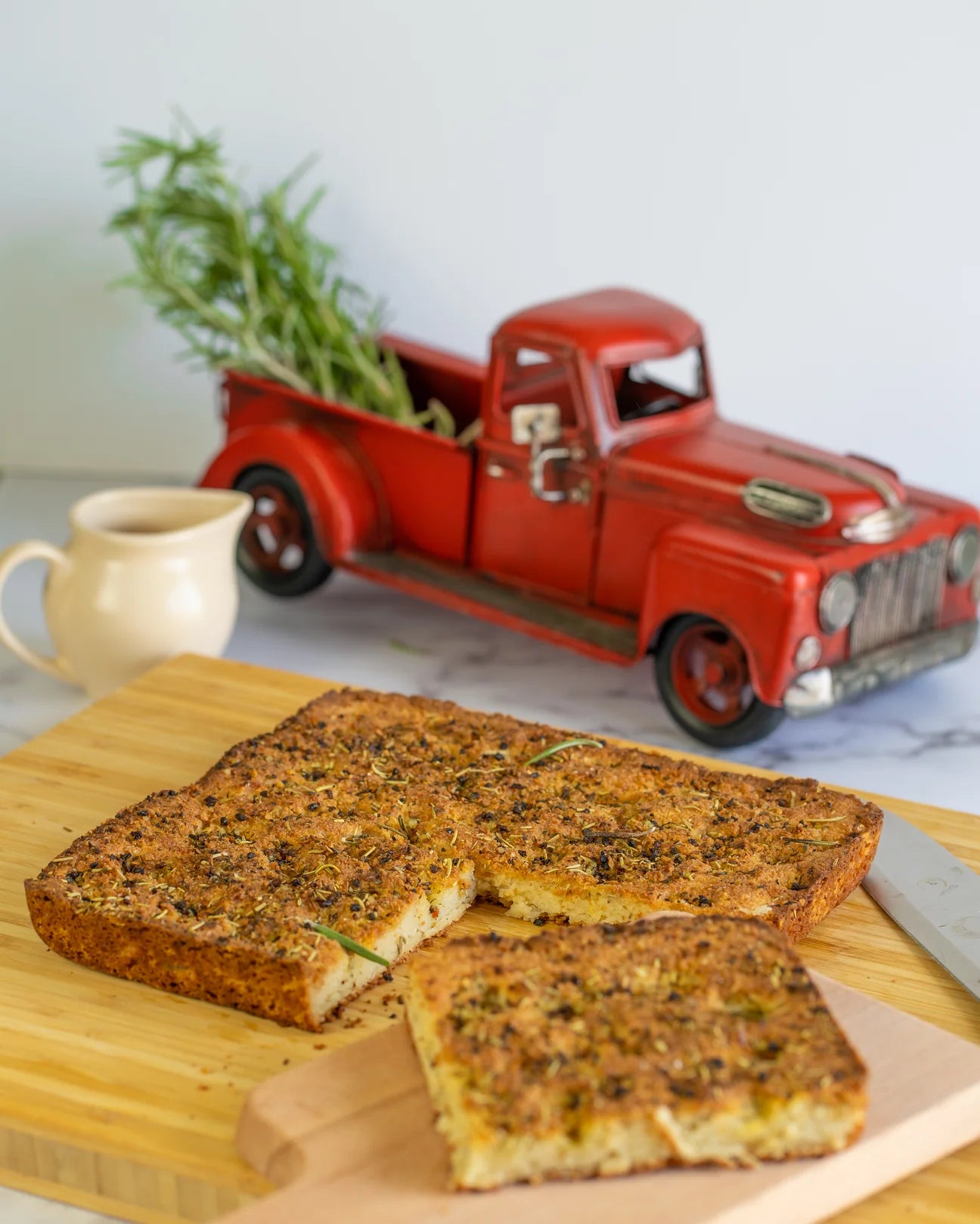 Rosemary Olive Focaccia Bread *Paleo & Vegan*