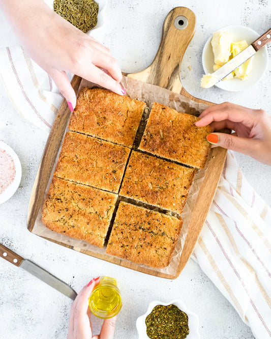 Rosemary Olive Focaccia Bread *Paleo & Vegan*