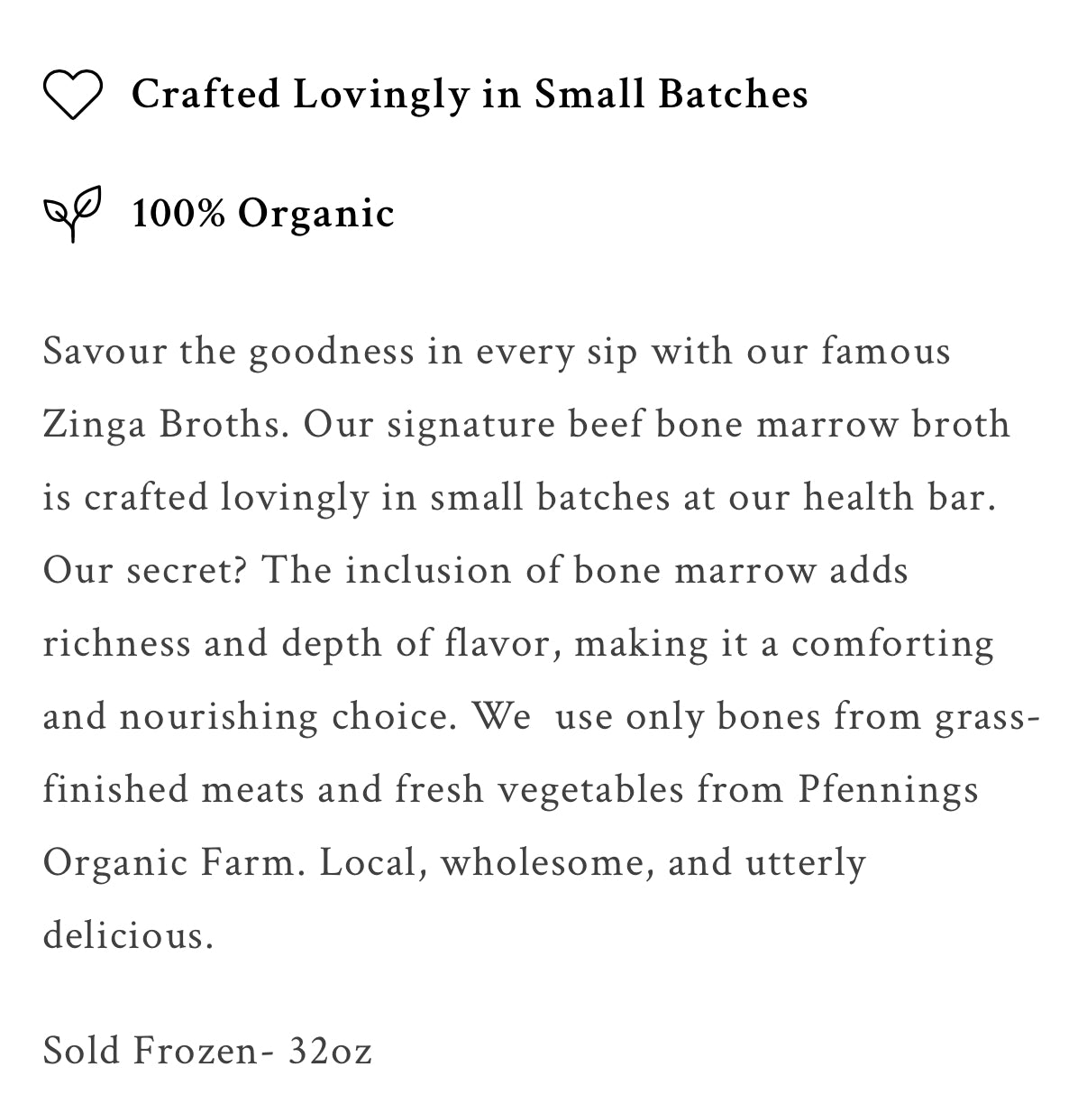 Organic Bone Broths