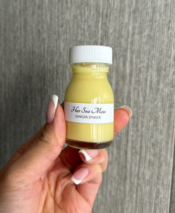 Cold Pressed Sea Moss Ginger Zinger Shot 1oz (6 pack) - Bianca Loves