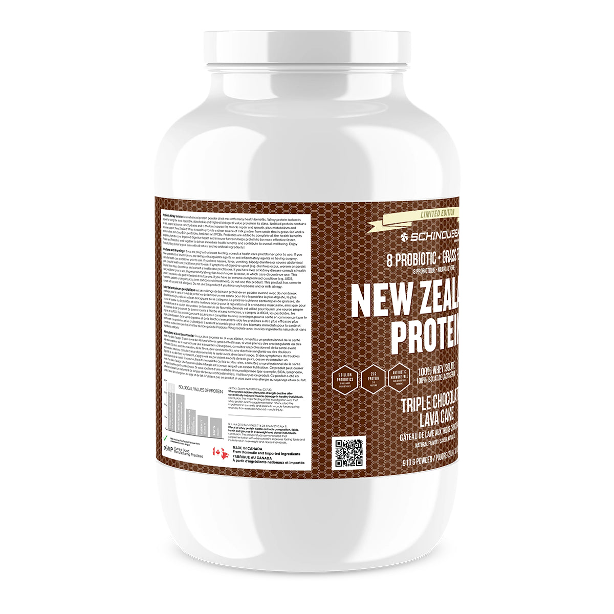 New Zealand Whey Protein Isolate in Triple Chocolate Lave Cake