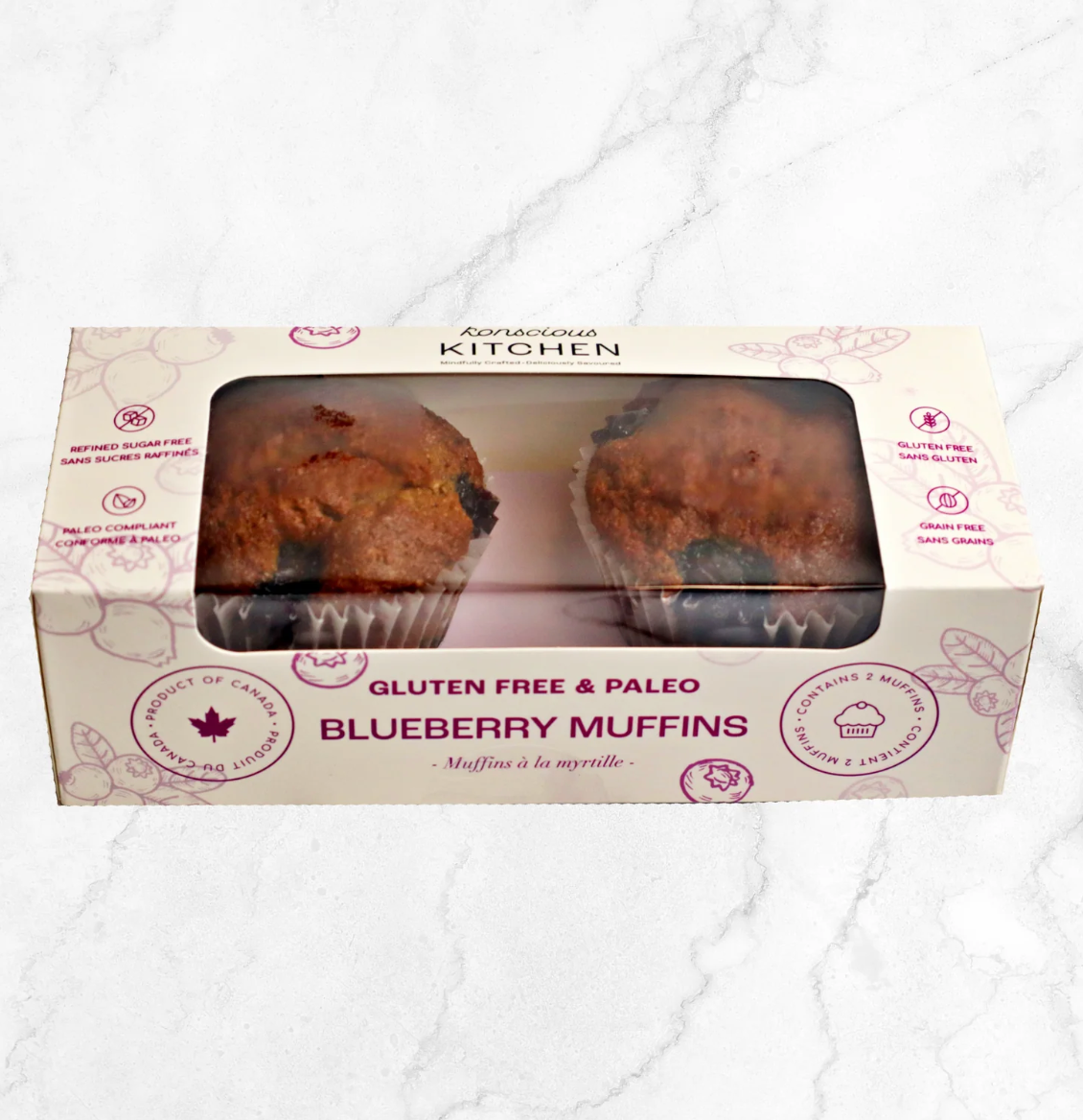 Protein Blueberry Muffins (Pack of 2)